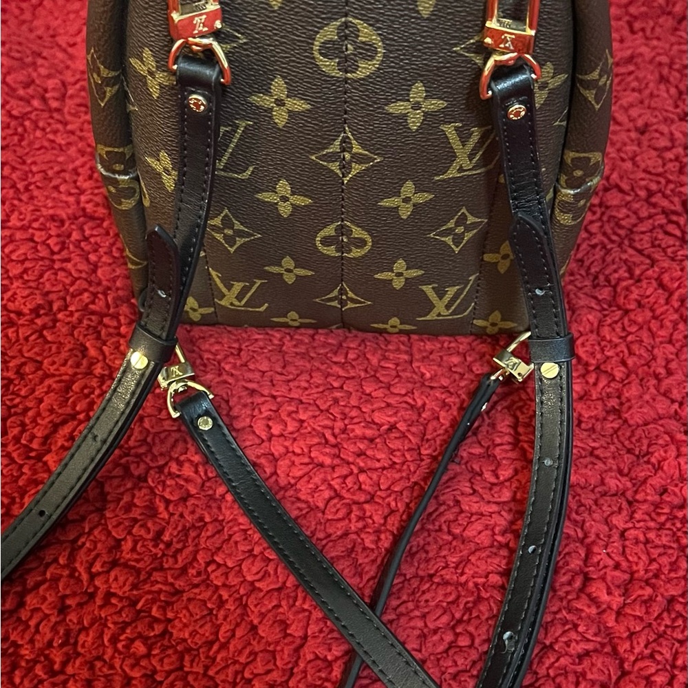 LOUIS VUITTON AUTHENTIC MINI PALM SPRINGS MONOGRAM BACKPACK. NWOT. - Picture 4 of 12